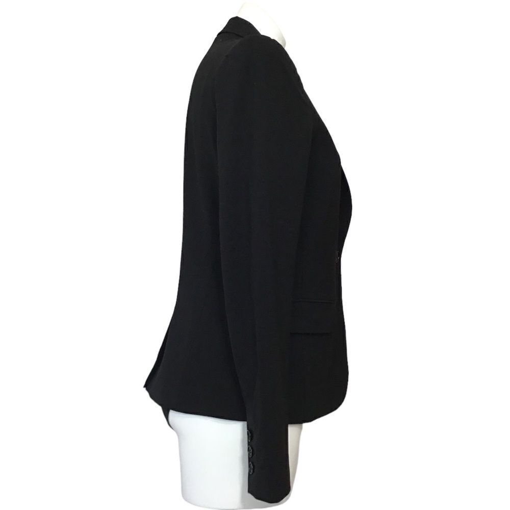 Theory Black Riding Single Button Stretch Blazer … - image 2